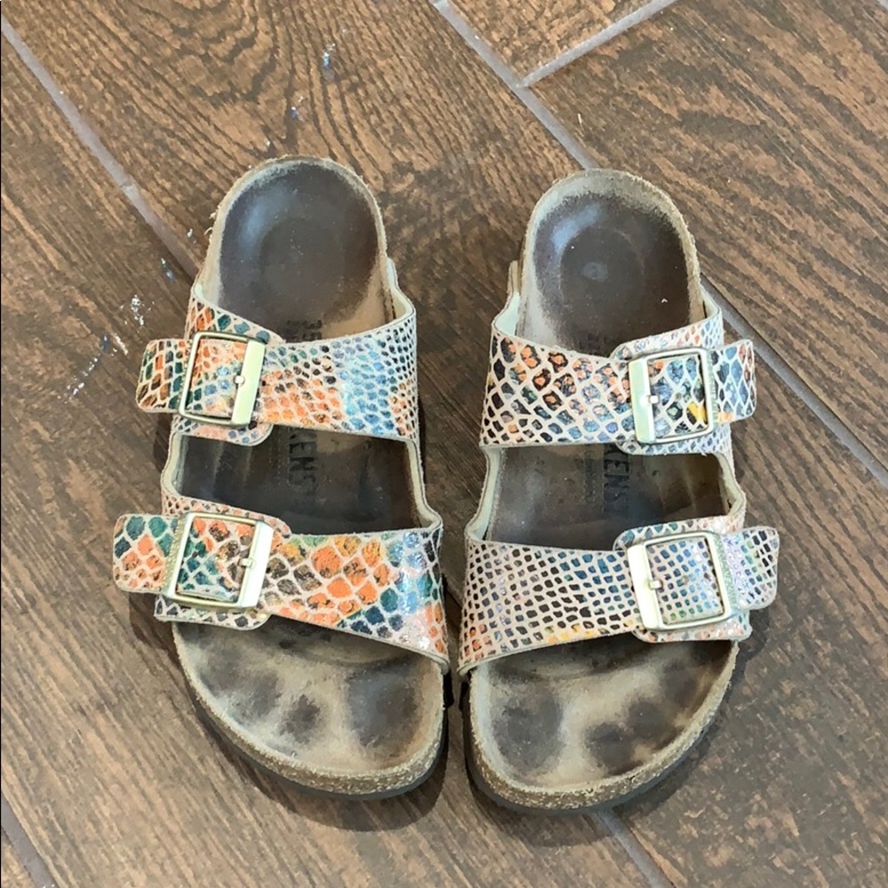 Birkenstock Arizona Snake Skin Multi-color Sandals